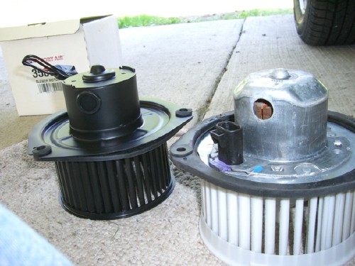 new and old blower